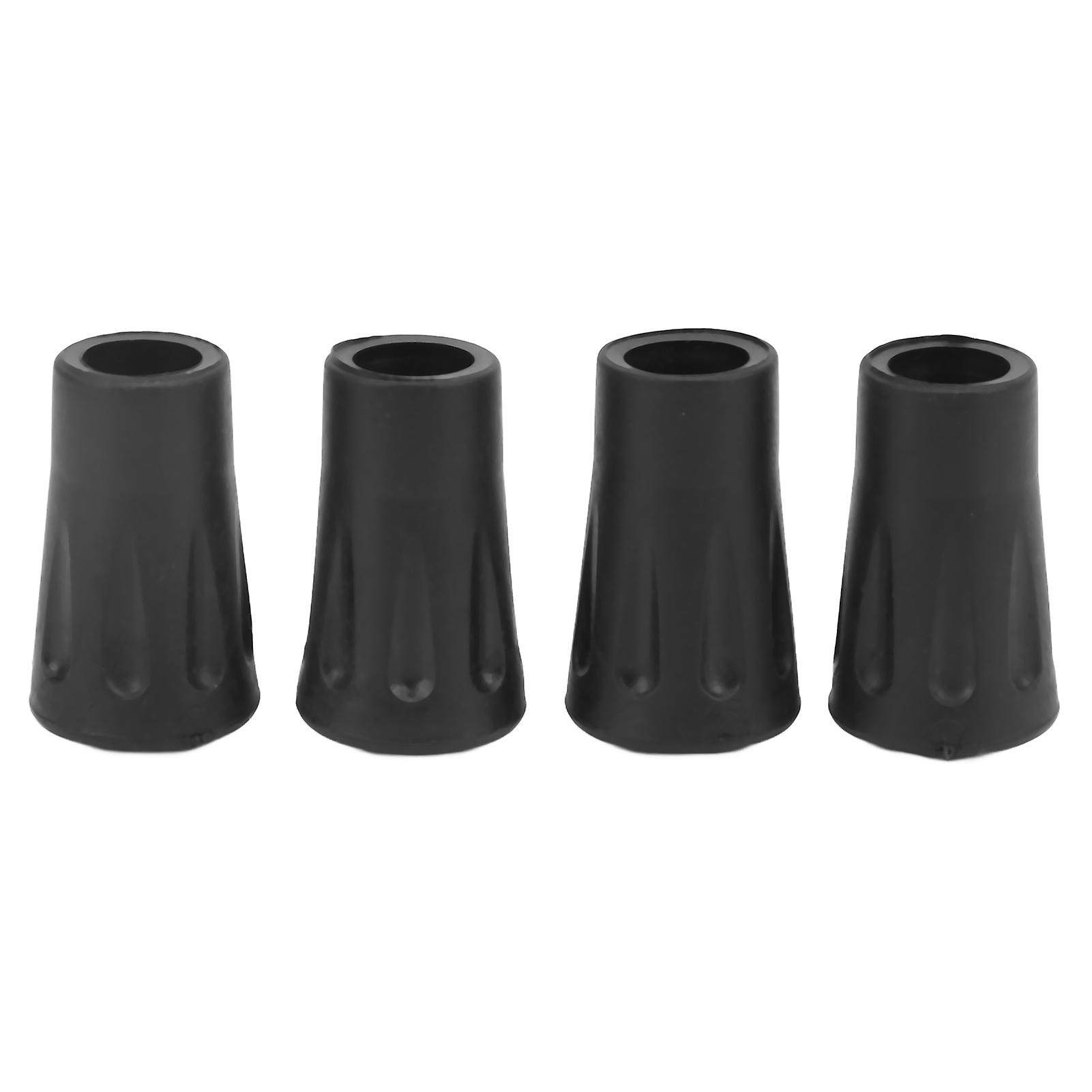 Pack of 4 replacement rubber tips for hiking poles with 12mm diameter hole