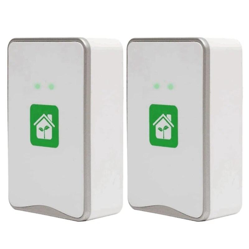 2X Pluggable Air Purifier Negative Ion Generator Filterless Ionizer Purifier Clean Allergens,Mold,Odors-EU Plug~12010