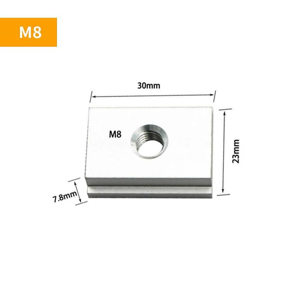 M8 T-Slot Slider T-Track Screw Jig Rail Accessories Woodworking Tool for Routers Table Saws Band Saws~2407