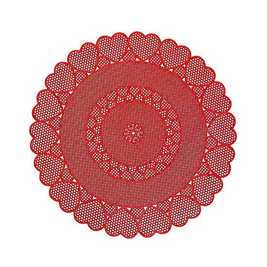 Practical Dining Placemat Anti-scald Insulated Multi-purpose Hollow Design Cup Placemat Restaurant Supplies