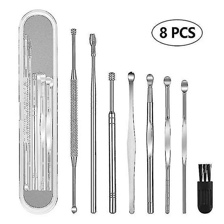 8pcs Ear Cleaning Set Ear Care Tool Portable Excellent Workmanship