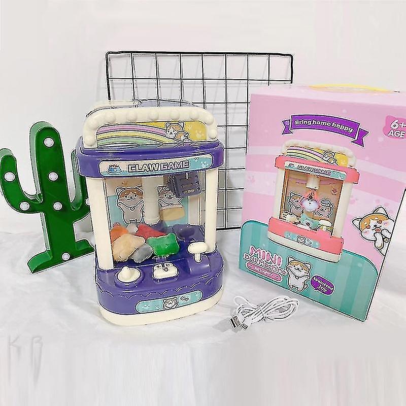 Children's claw machine, doll mini toy, music-operated game console, vending machine