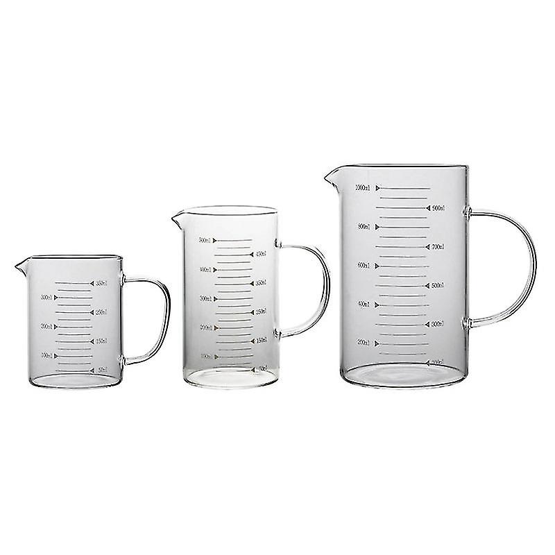 3pcs Glass Measuring Cup