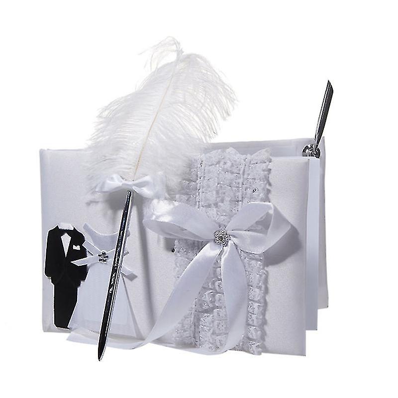 Density Board And Ribbon Attendance Book For Wedding Use