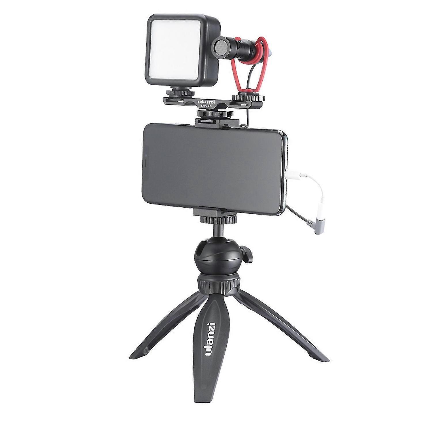 Fill Light Tripod Microphone Phone Clip Video Audio Kit Shooting Filmmaking Set