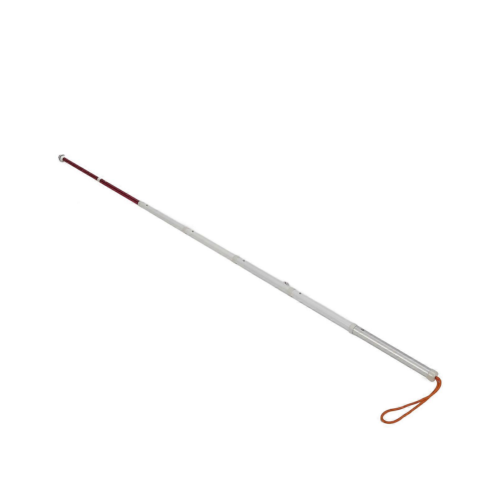 Telescopic Blind Walking Stick Anti Slip Shockproof Blind Reflective Guide Cane with Storage Bag for Visually Impaired People