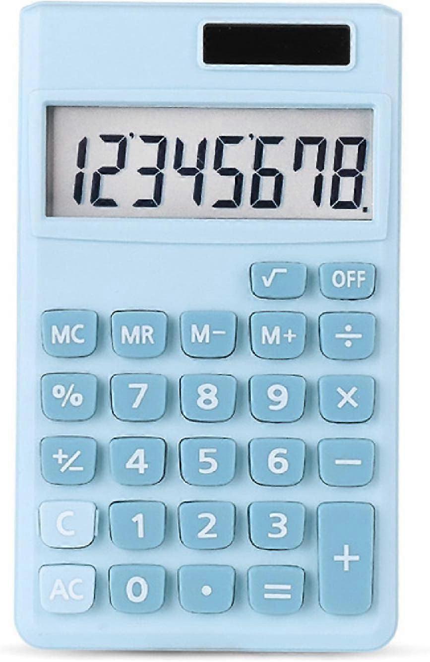 Mini Calculators, Pocket Calculator, 8 Digit Solar Powered Battery, Desktop Calculator for Office, Home and School - Standard Function Simple Calcula