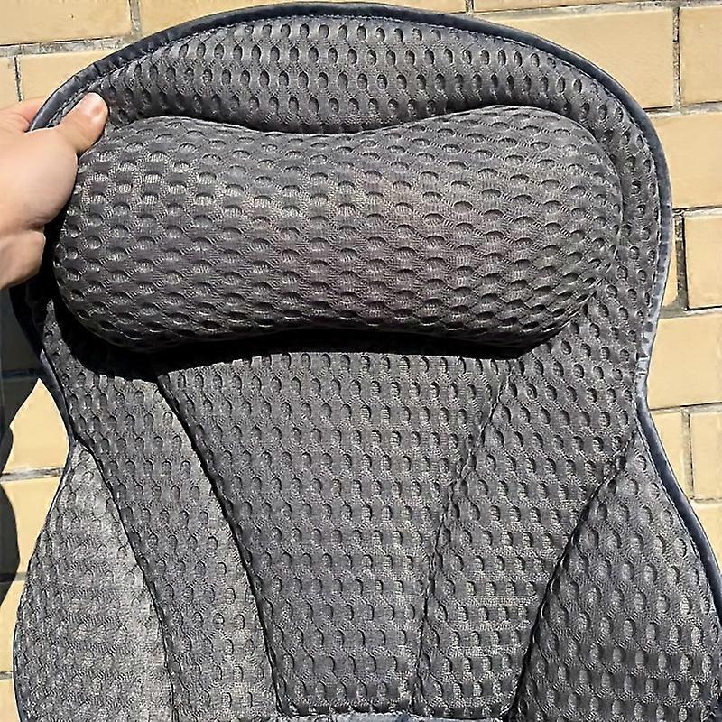Luxurious 3D Mesh Spa Bathtub Headrest Pillow - Ergonomic Design, Suction Cups, Non-Slip Cushion, Neck and Back Support, Comfortable, Soft, Breathable