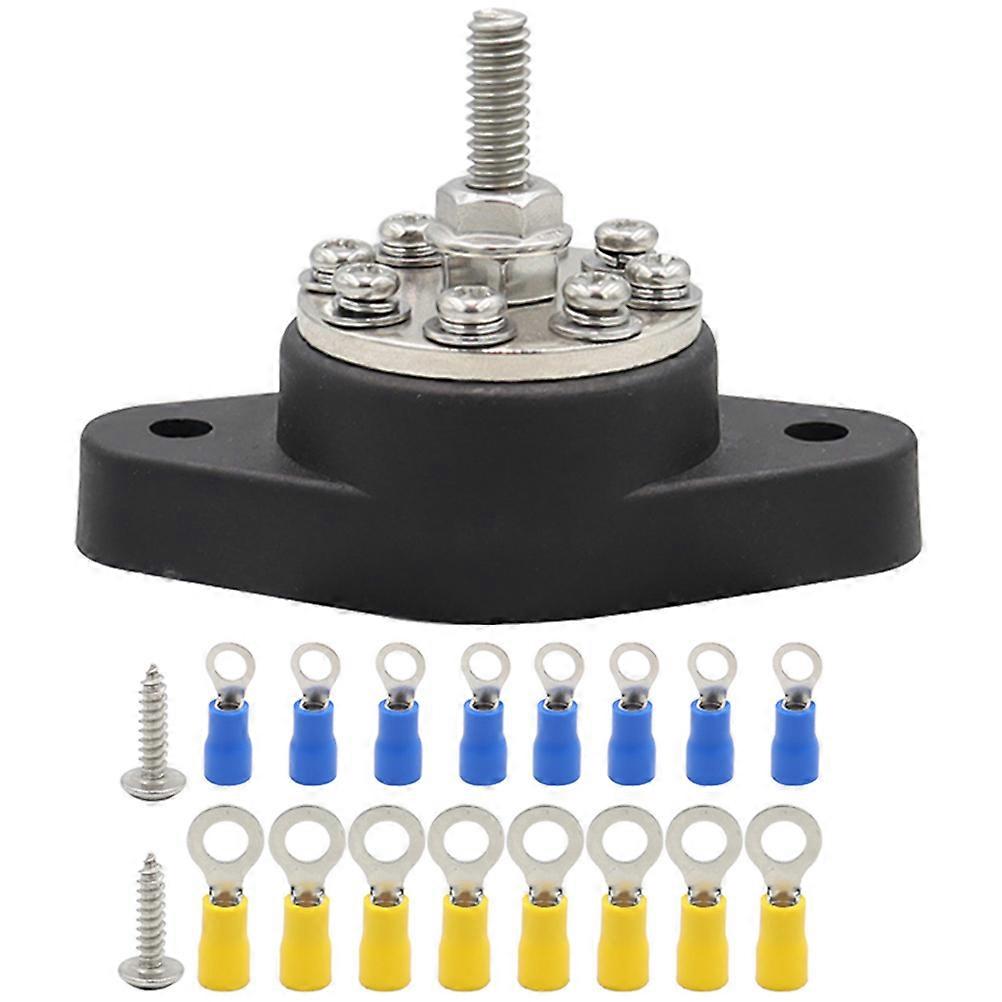 1 Set Terminal Bus Bar 12V/48V Distribution Terminal Block Junction Post for Car