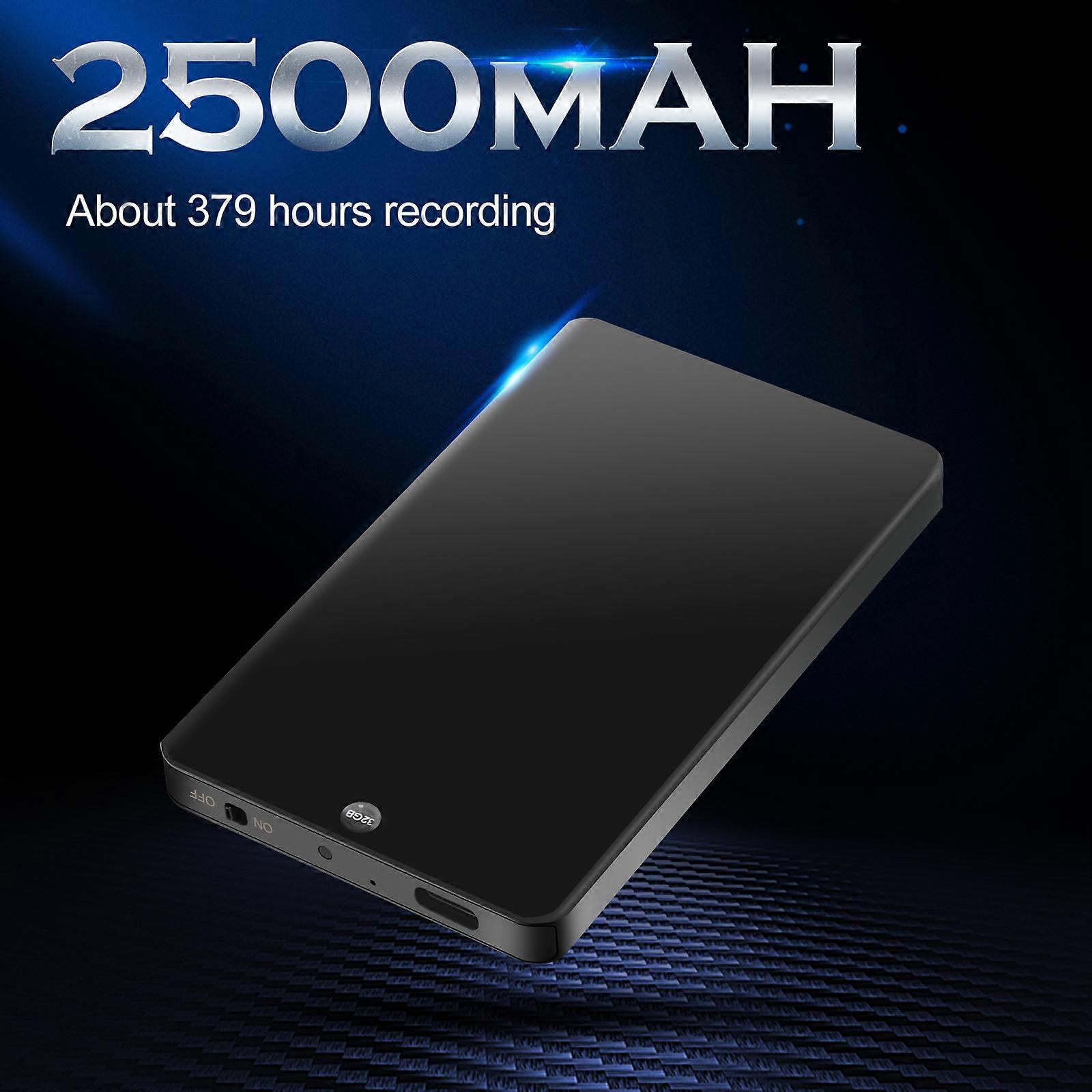 V66 Professional Rechargeable Portable Digital Audio Voice Recorder One Button Opearation Mémoire interne Jusqu’à 128gb Dictaphone