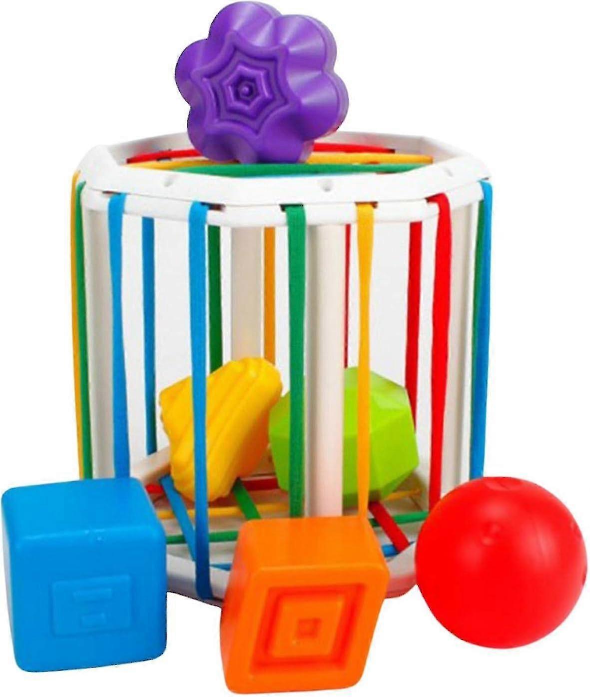 Sensory Shape Toys - Shape Sorting Sensory Toys Smart Brain | Octagon Cubes Multisensory Shape Toys 1-2 Years Old Boys Girls Toys To Exercise Brain We