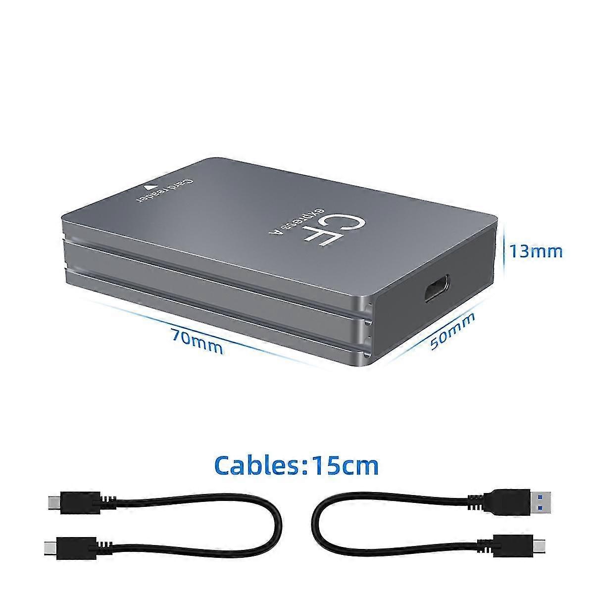 CFexpress Type A Card Reader USB 3.2 10Gbps CFexpress Reader CFExpress Card Reader with /USB A Cabl