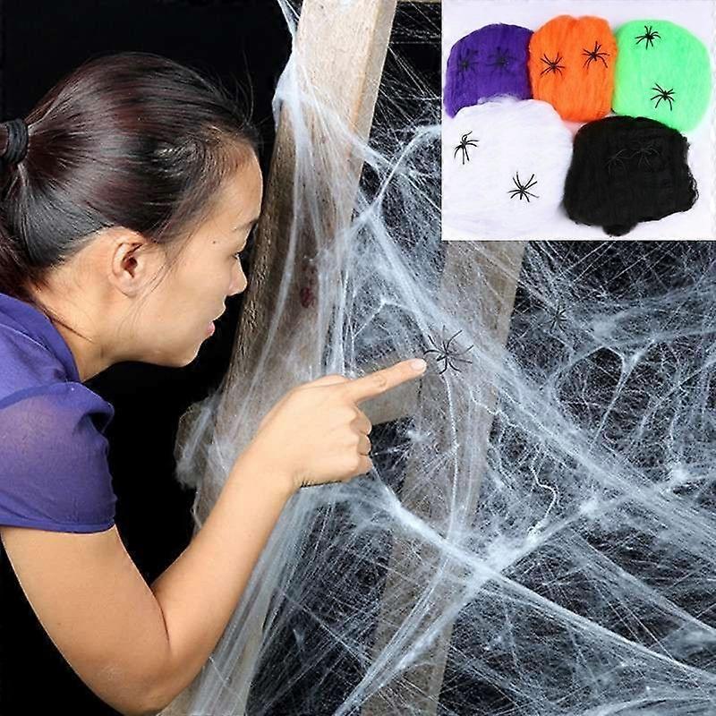 Halloween Props Cotton Yarn Spider Webs