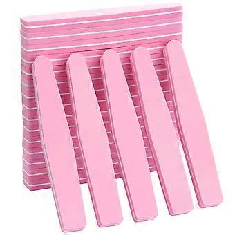 20 Pack 100/180 Polishing Blocks Nail Files Sponge Polishing Nail Files for Acrylic/Natural Nails Pink