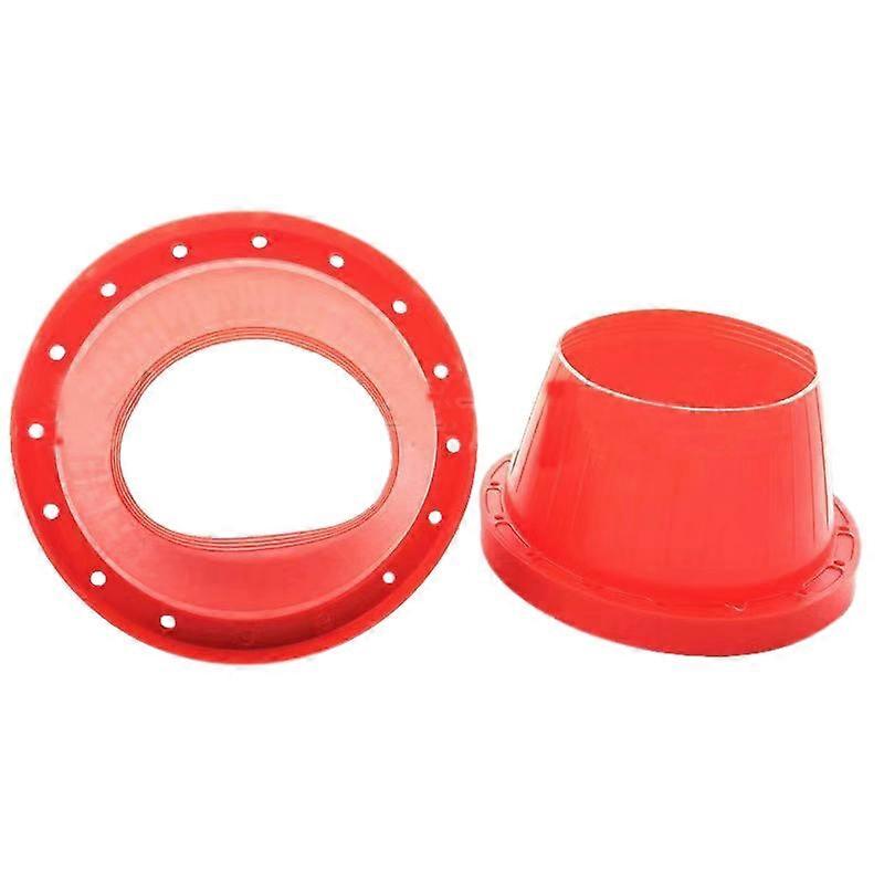 2Pcs 6.5 Inch Universal Car Speaker Waterproof Cover Speaker Silicone Sound Insulation and Heat Ins