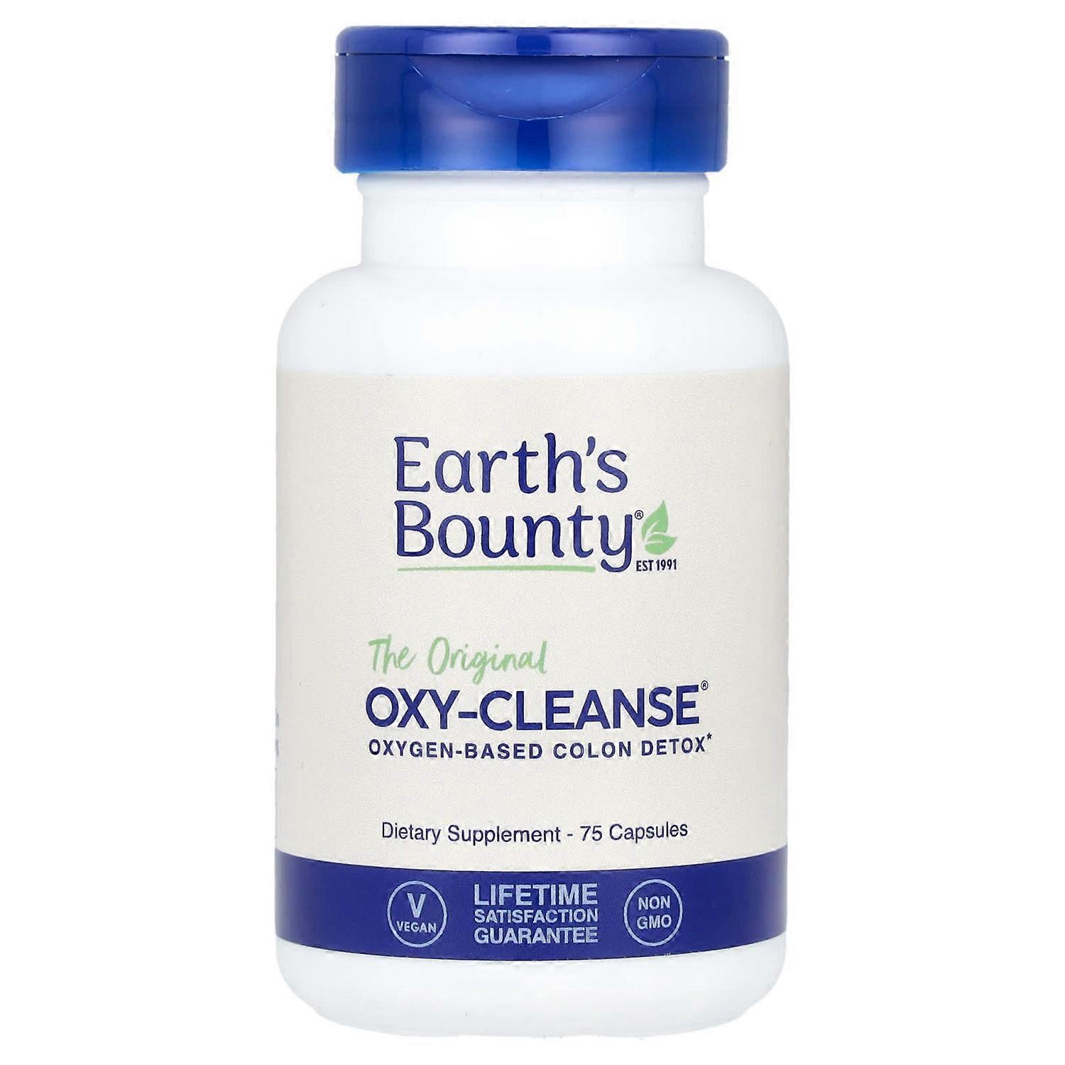 Earth's Bounty, The Origianl Oxy-Cleanse®, Oxygen-Based Colon Detox, 75 Capsules