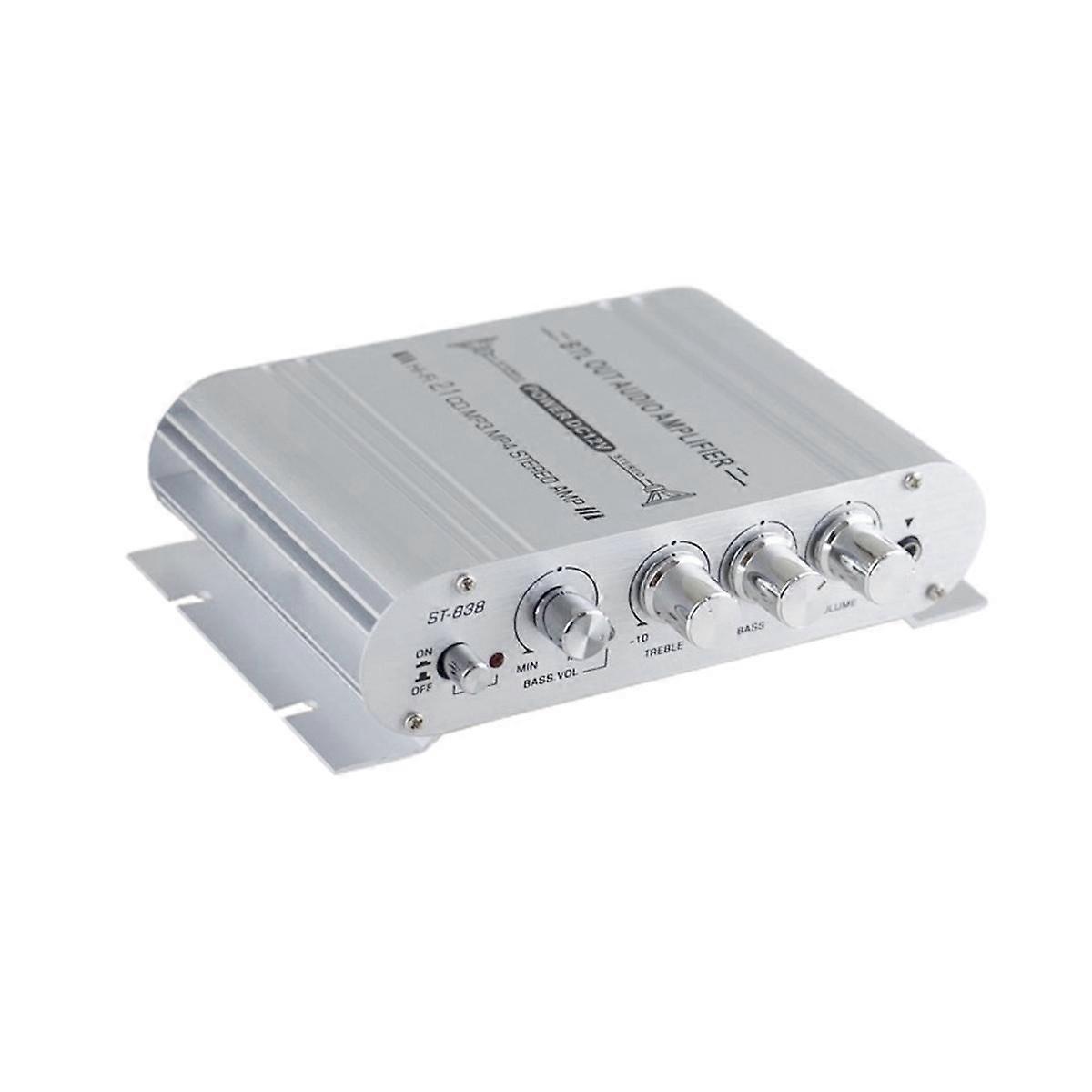 Car Stereo Amplifier Speaker Hifi Power 2.1 Channel Home Subwoofer Audio Output 12V Audio System