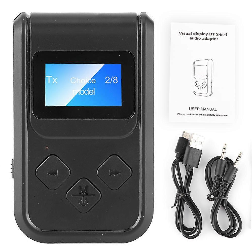 Bluetooth 5.0 Audio Adapter Stereo Wireless Transmitter Receiver for Car PC Speaker 3.5mm