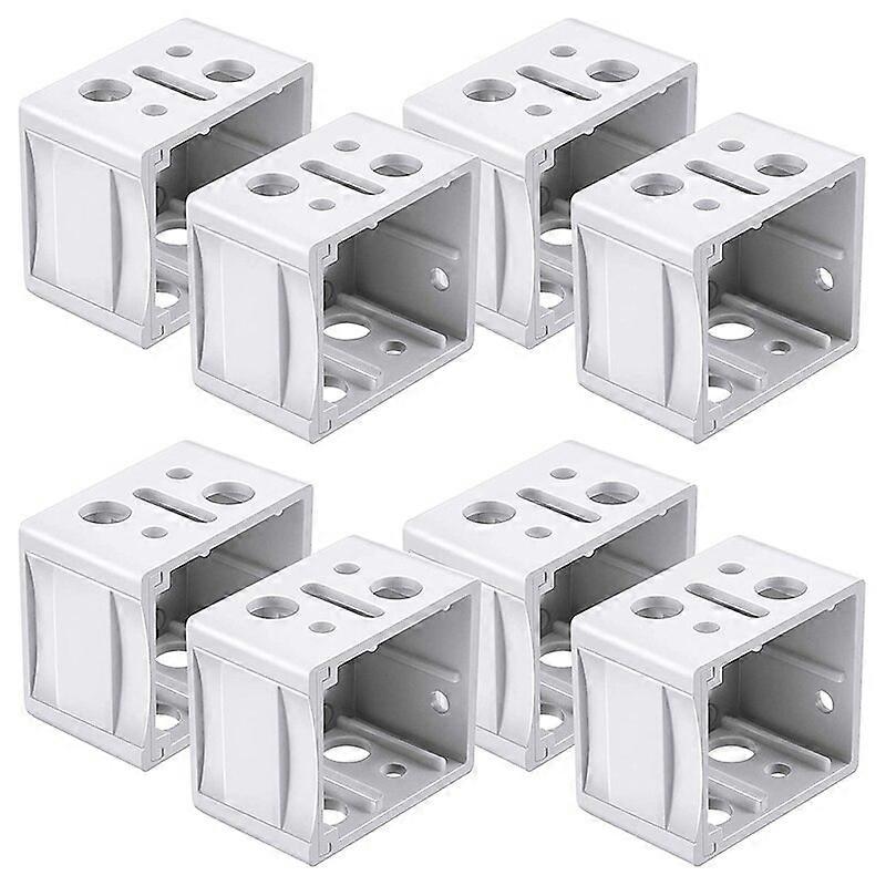 1 Inch Blind Brackets White Profile Box Mounting Bracket Window Blinds Headrail Bracket (8)