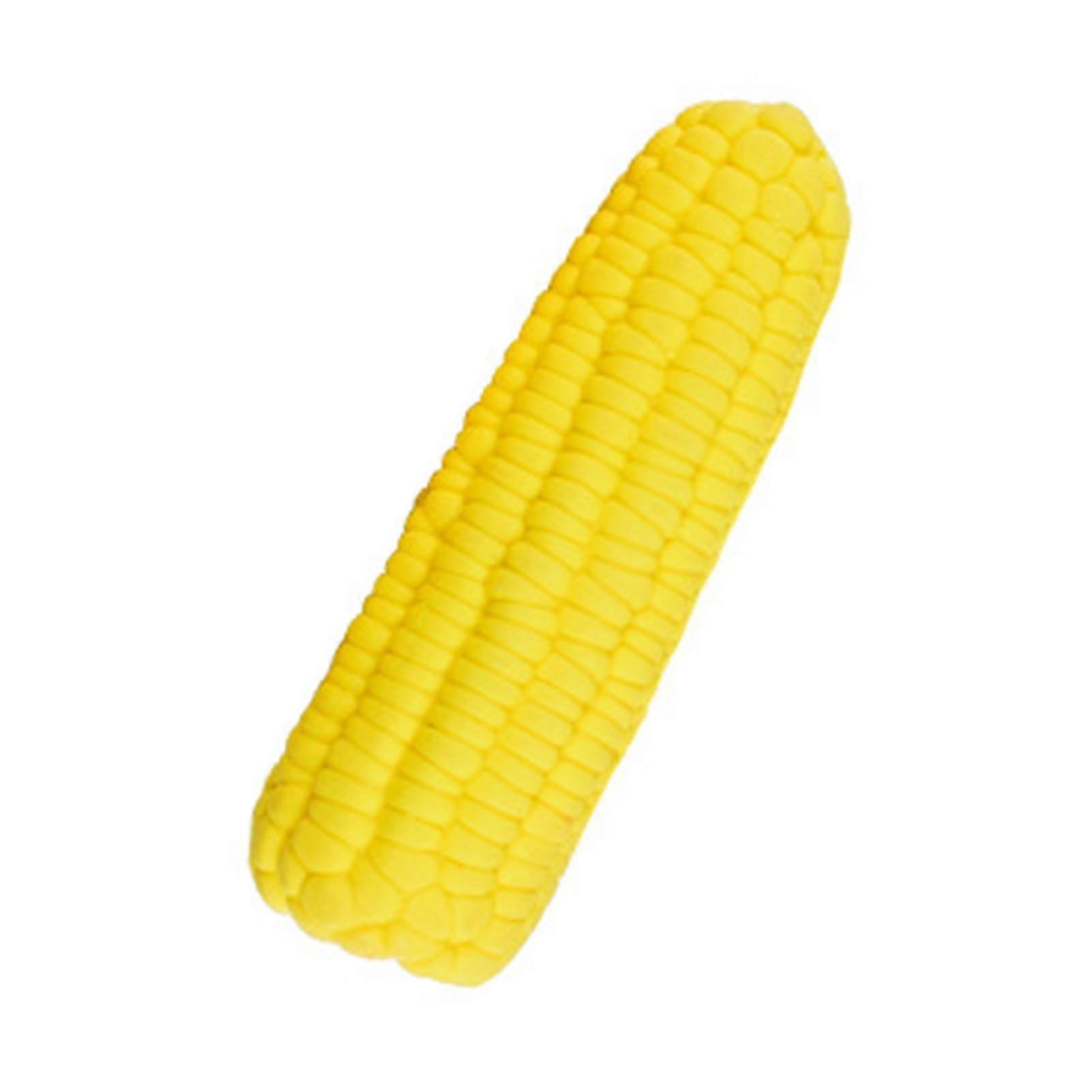 Corn Shaped Interactive Bite Resistant Soft Latex Training Fun Home Dog Chew Toy