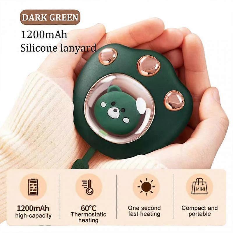 ZK-New Mini Cute Cat Claw Hand Warmer USB Rechargeable Electric Hand Warmer 1pc (Pink)