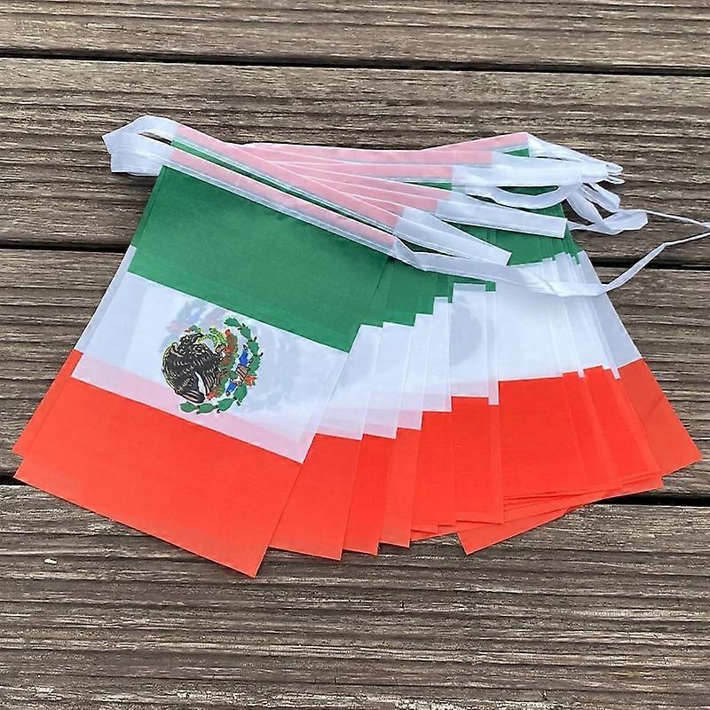 xvggdg 20pcs/set Μεξικό bunting σημαίες Μεξικό Pennant String Banner Buntings Φεστιβάλ Διακοπές πάρτι