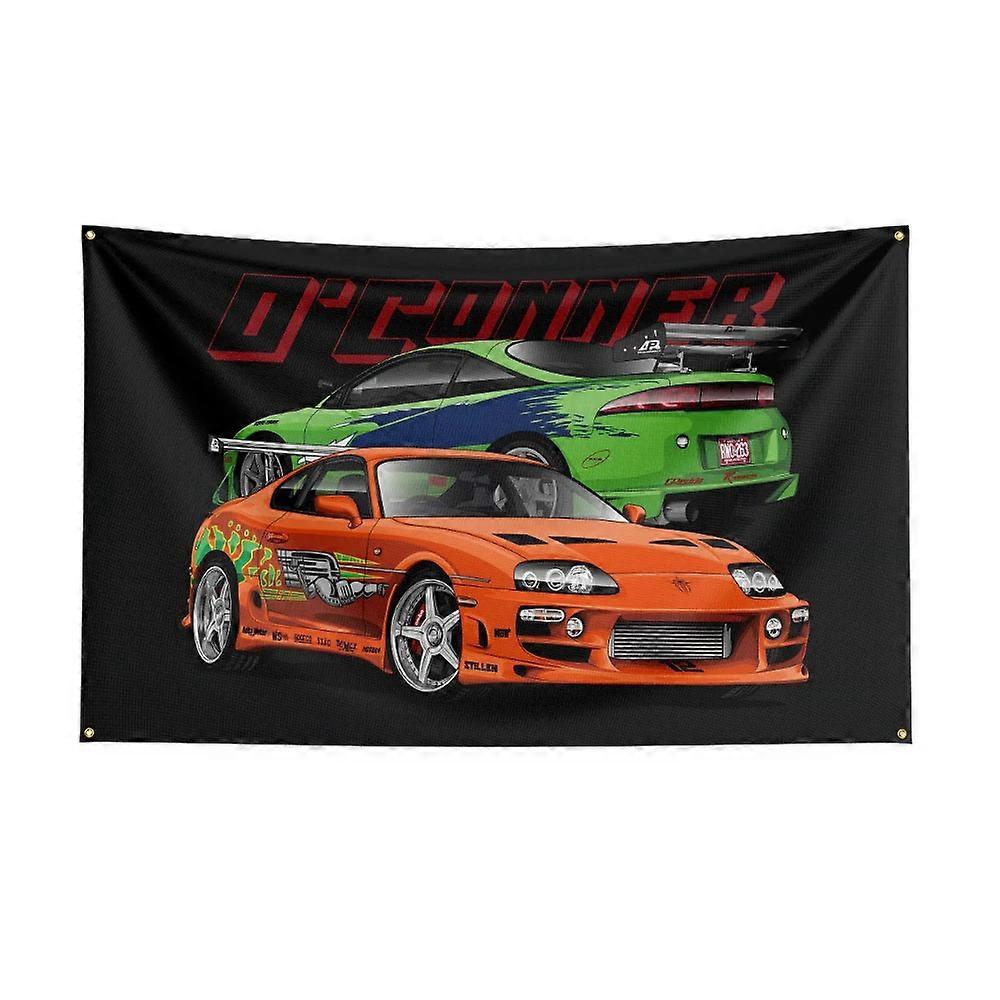 3x5 Ft JDM Car 4 Flag Polyester Printed Car Flags for Garage Decor