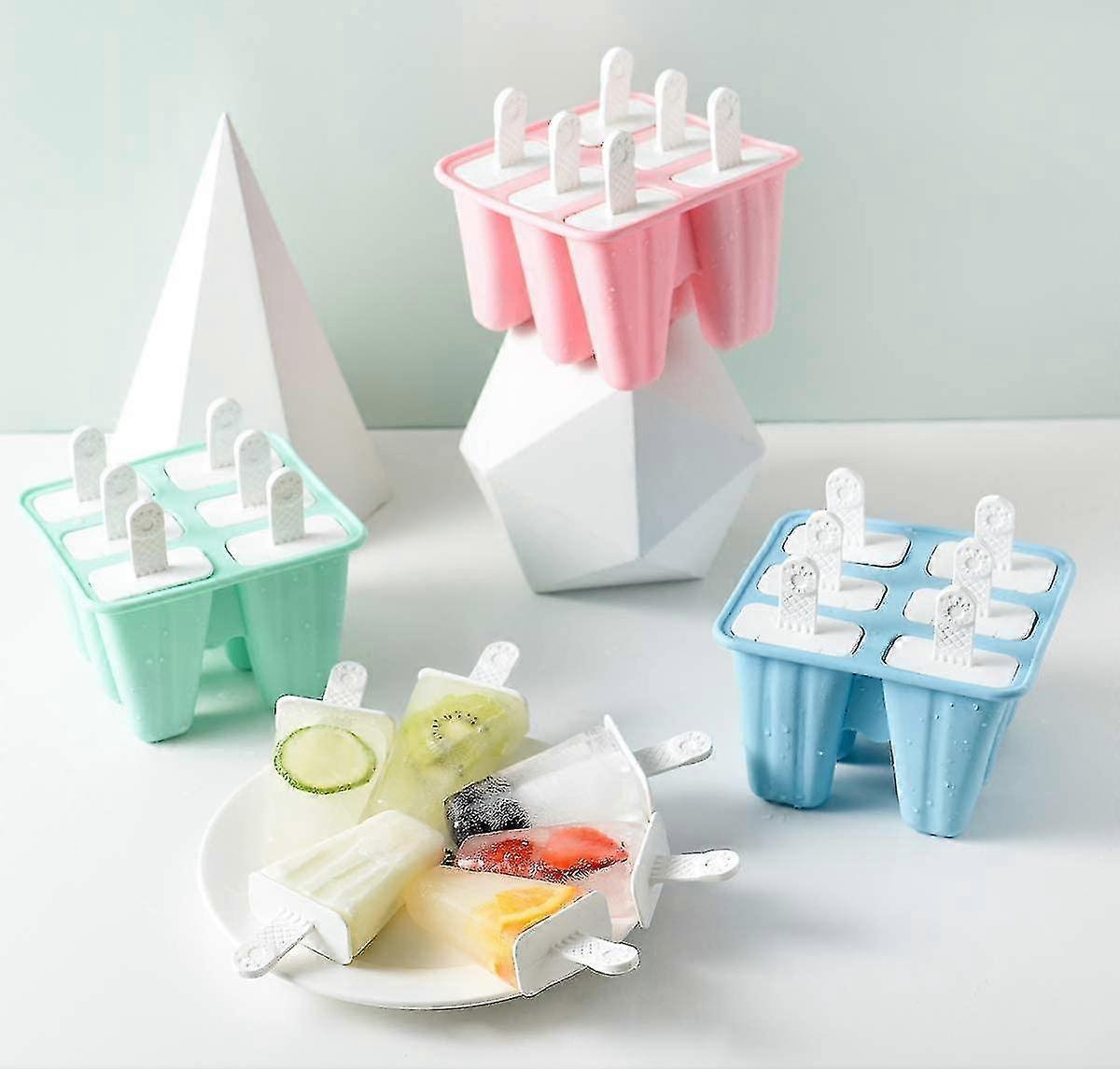 Popsicle Molds 6pcs Silicone Ice Pop Molds Popsicle Mold,easy Release