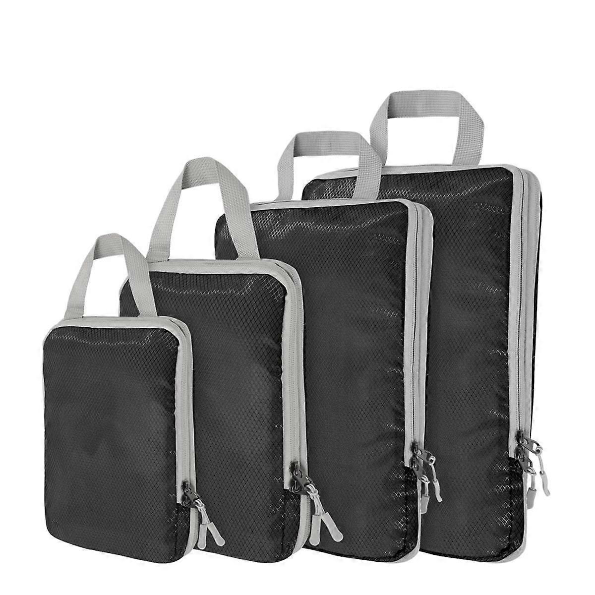 Compression Packing-Cubes,4 Set Ultralight Packing-Cubes for Carry on Suitcase,Travel Packing for S