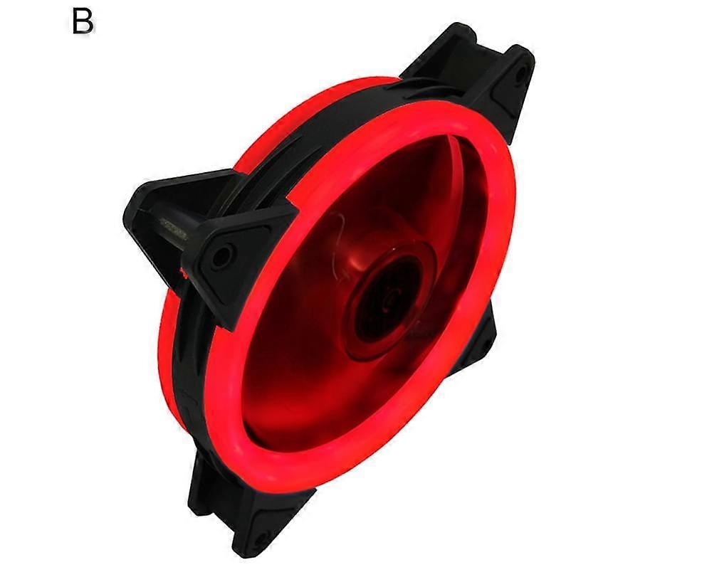 COOLMOON RGB Radiator Dazzling 16 LED 120mm 4Pin 3Pin Large Air Volume Computer Chassis Cooler for Computer - B