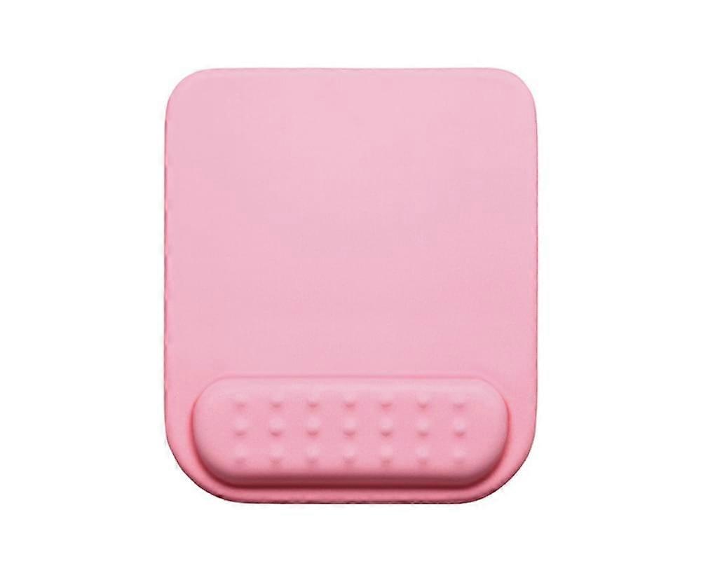 Ergonomic Soft Laptop Computer Mouse Pad Mat with Wrist Rest Support Cushion - Pink