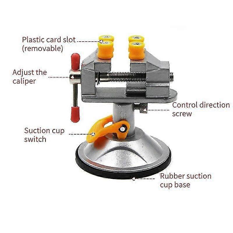 Table Bench Vise Fixed Frame Sucker Clamp