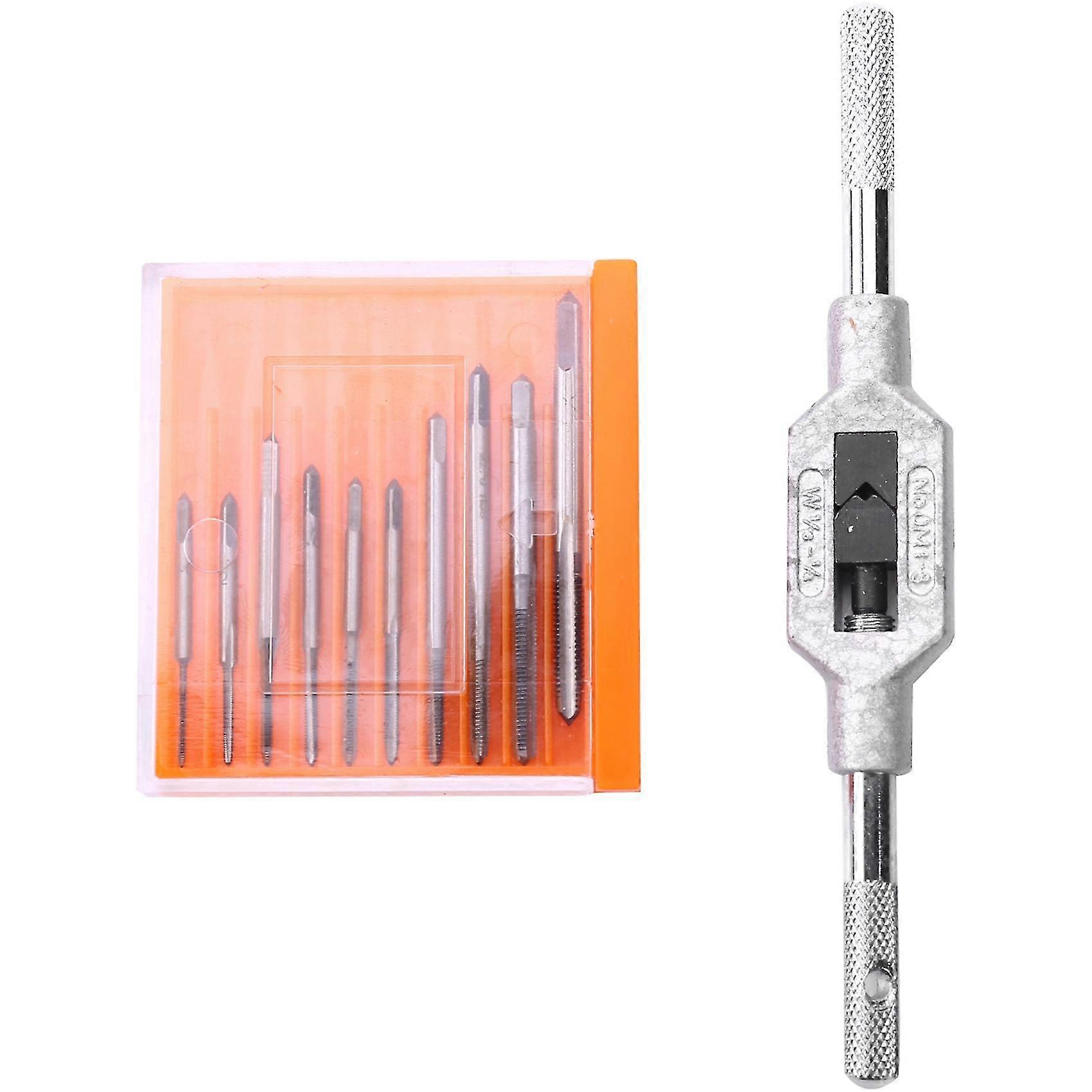 11pcs/lot M1 M1.2 M1.4 M1.6 M1.7 M1.8 M2 M2.5 M3 M3.5 Mini Screw Tap Set Hand Tap Thread Wire Tapping Threading Taps Attack