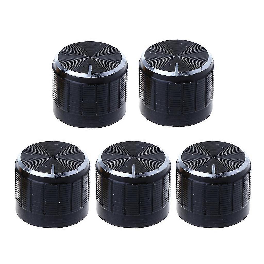 5 Pcs Audio Knob Potentiometer Rotary Switch Volume Control Knobs Replacement