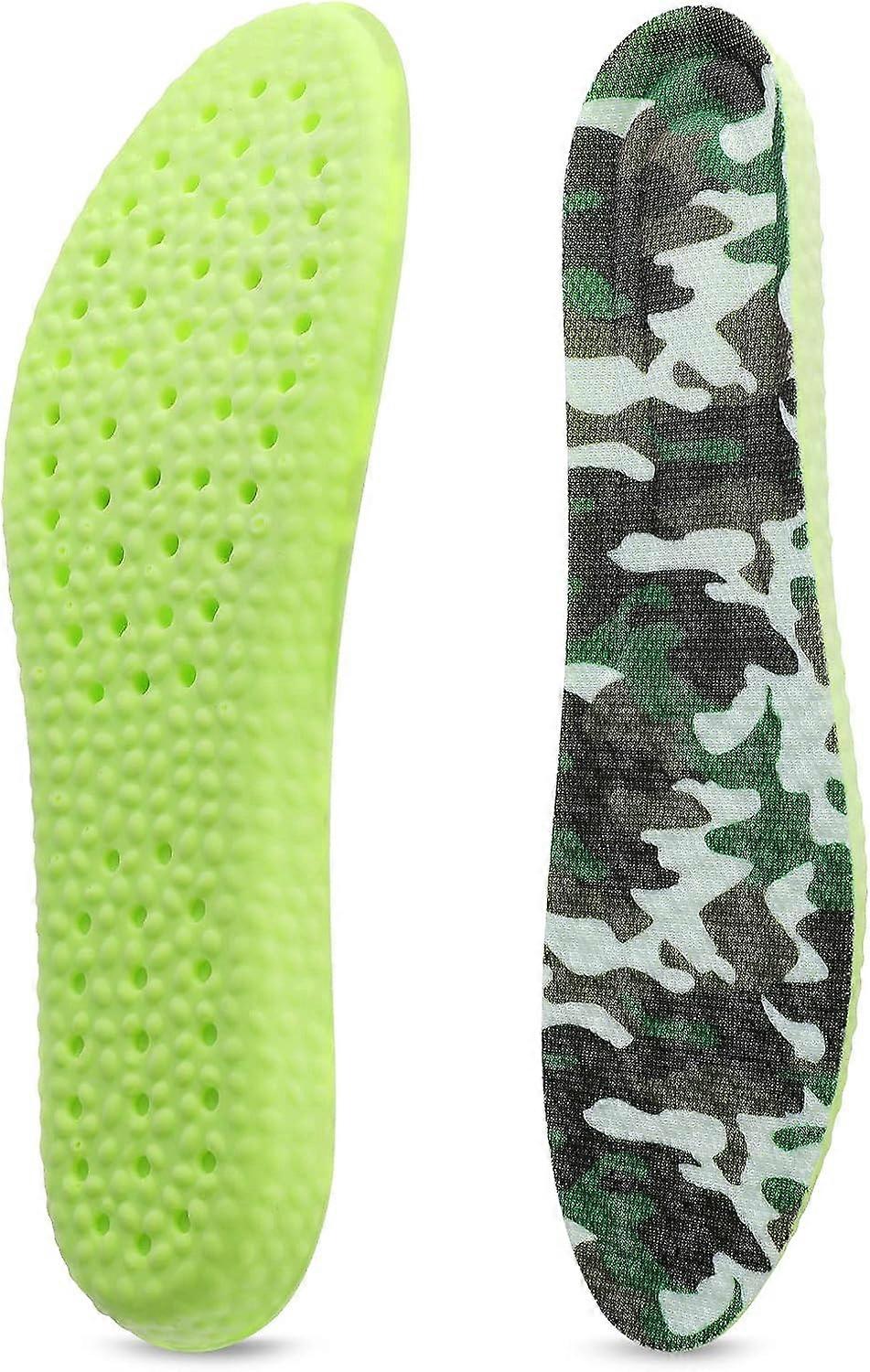 1 Pairs Memory Foam Shoe Insoles, Cropable Shock Absorption Inserts Arch Support Cushioning Sports Insoles Soft Comfortable Replacement Insoles for Me