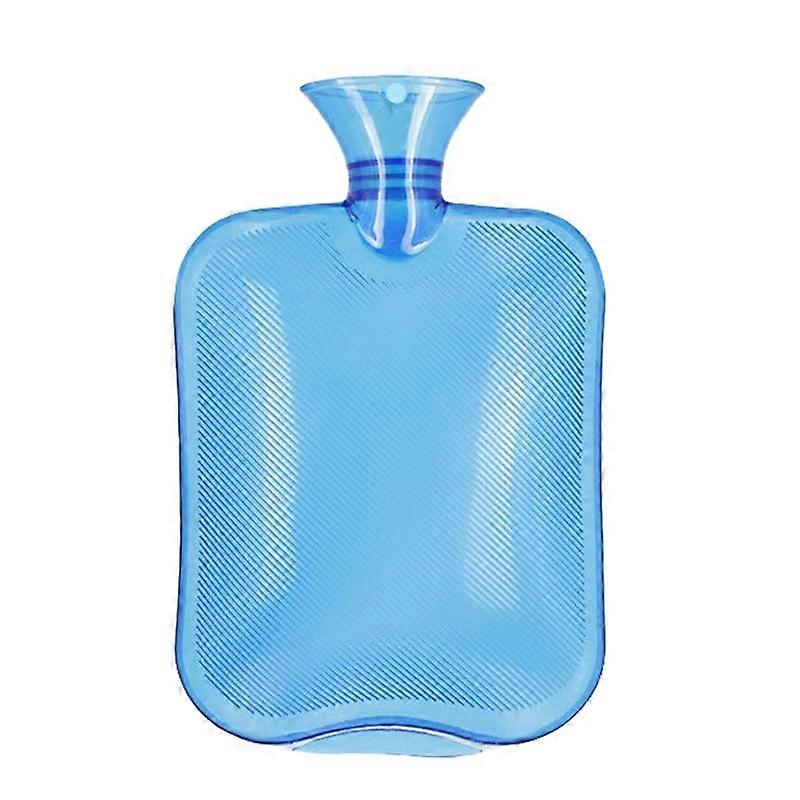 PVC Thick Warm Water Bag Hand Warmer 2000ml Blue