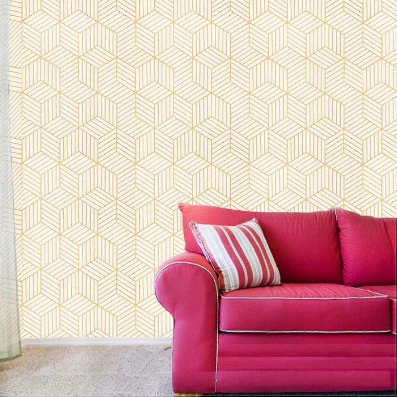 Decorative wall stickers with wood grain