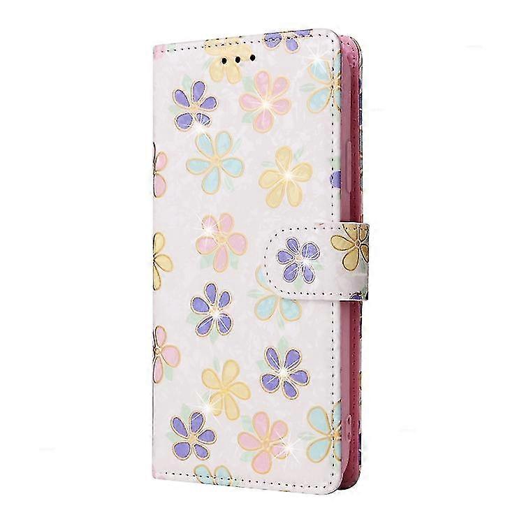Compatible with Iphone 15 Bronzing Painting Rfid Leather Case