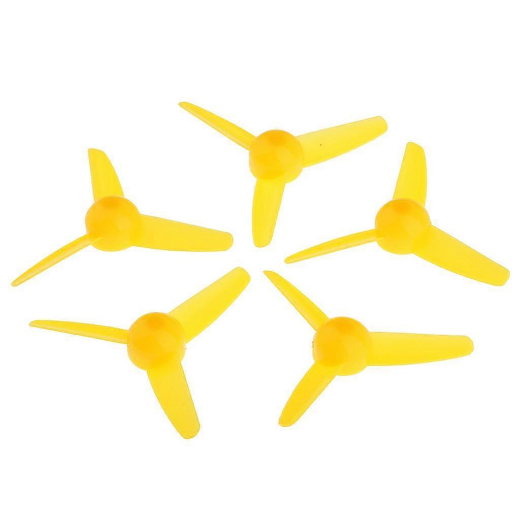 5 kpl 3 lapapotkuri kolmiteräinen rekvisiitta lentokone RC potkurit keltainen