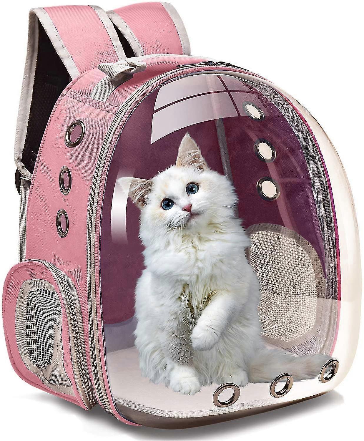 Small dog cat backpack carrier bubble bag