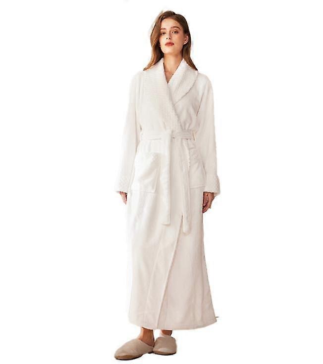 Plush Robes For Women, Soft Warm Fleece Bathrobe for Women