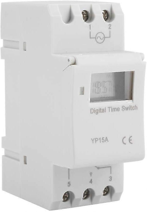 PB 16A DIN Rail Programmable Switch with Digital LCD Programmable Timer Relay