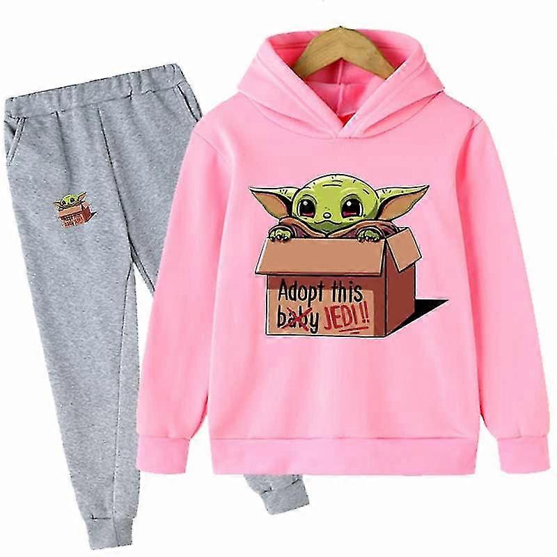1-16 vuotta Lapset Vauva Yoda Hupparit Pojat Tytöt Vaatesarjat Syksy Lapset Pitkähihainen pusero+Housut Super Cool Casual Outfit