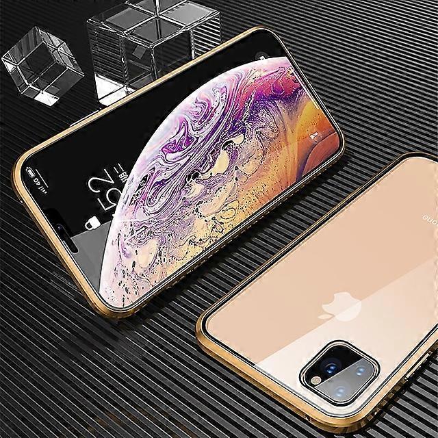 Magnetic Case for  iPhone 13 12 11 Pro Max X XS XR 8 7 Plus Double Sided Tempered Glass Phone Protective Case