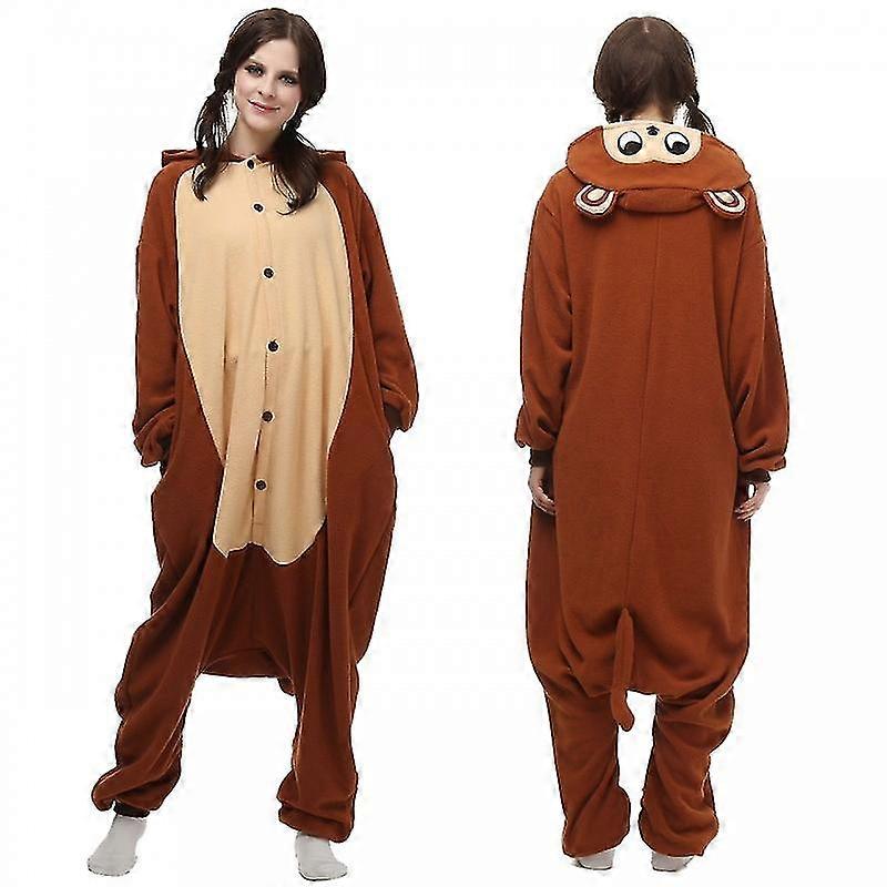 Runde øret Monkey Kostyme Pyjama Onesie-l