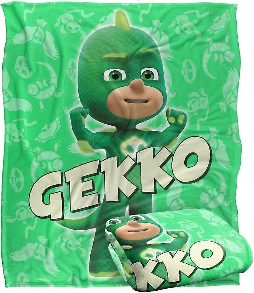 Cobertor Pj Masks, Cobertor de Toque Sedoso com Toque Sedoso Gekko