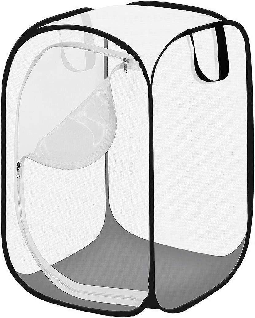 موطن فراشة الحشرات كبير محمول الحشرات العاهل فراشة شبكة شبكة قفص تررم المنبثقة - 24 بوصة طويل القامة (أسود) - -