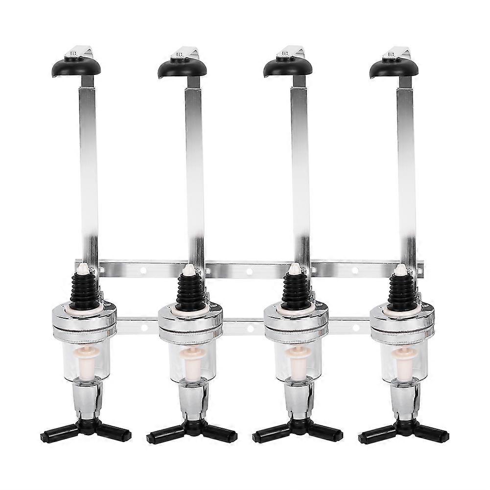 Accessoire de bar 4 Bottle Spirits Rotary Wall Mounted Bottle Stand Distributeur Rack