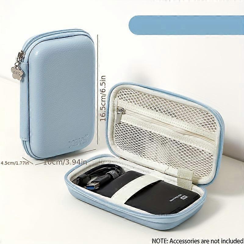 Hard Disk Storage Bag Hard Shell PU Surface Multifunctional Digital Storage Box