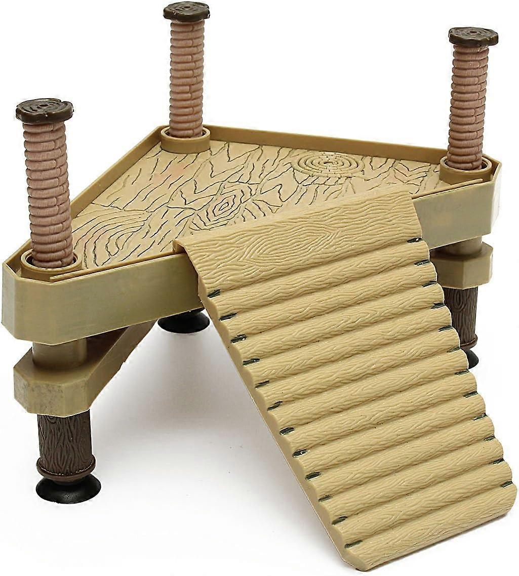 Floating Turtle Pier Rectangular Terrapin Dock Frogs Reptile Ramp Platform 18.5cm
